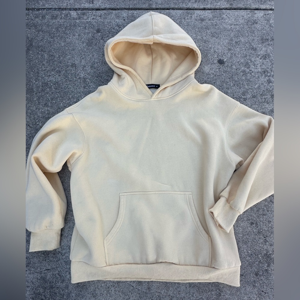 light yellow hoodie